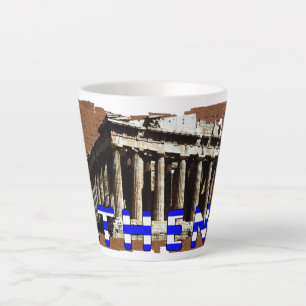 Athens Griekenland Parthenon Latte Mok