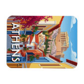 Athens Griekenland Plaka Reizen Magneet (Horizontaal)