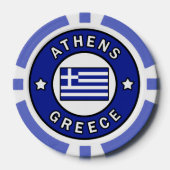 Athens Griekenland Poker Chips (Voorkant)
