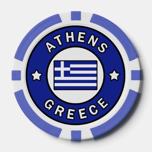 Athens Griekenland Poker Chips (Voorkant)