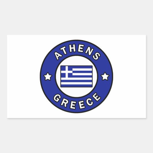 Athens Griekenland Rechthoekige Sticker (Voorkant)