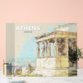 Athens Griekenland Reizen Acryl Teken –  Uitzicht Acryl Bord (Huwelijk)