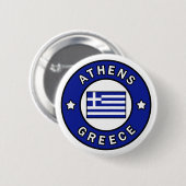 Athens Griekenland Ronde Button 5,7 Cm (Voorkant /achterkant)