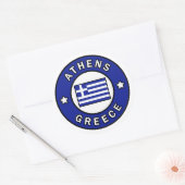 Athens Griekenland Ronde Sticker (Envelop)