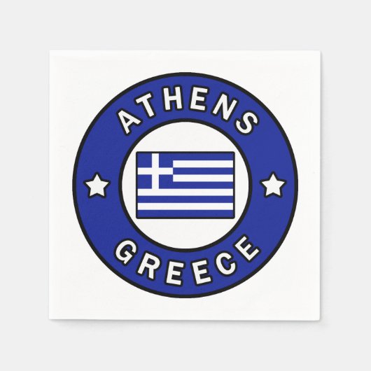 Athens Griekenland Servet (Voorkant)