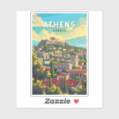 Athens Griekenland Travel Art Vintage Sticker (Vel)
