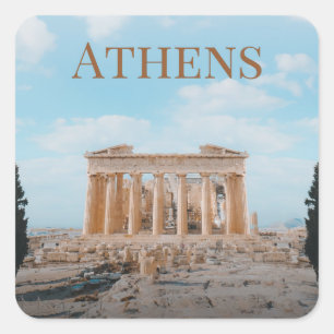 Athens Griekenland Vierkante Sticker