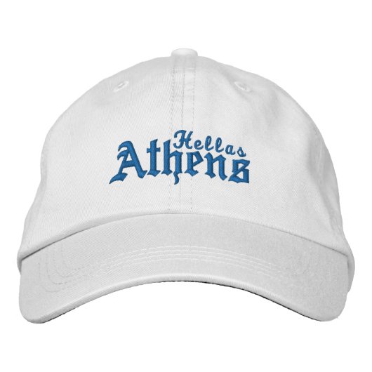 Athens Hellas Geborduurde Honkbalpet Pet (Voorkant)