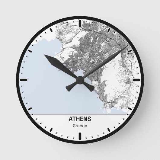 Athens Klok Stad Lijn Kunst (Voorkant)