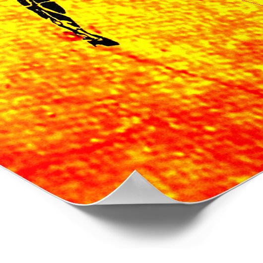 Athens Marathon Oranje Print (Hoek)