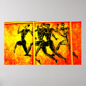 Athens Marathon Oranje Print (Voorkant)