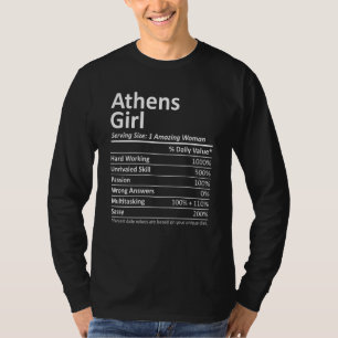 Athens Meisje Al Alabama Grappige Stad Home Roots T-shirt