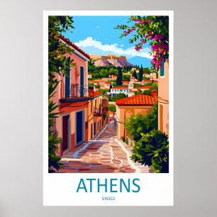Athens Nationale Poster Reis Vintage Ski Park