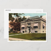 Athens NY, Bibliotheek, c1910 Vintage Briefkaart (Voorkant / Achterkant)