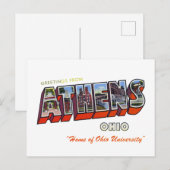 Athens Ohio Briefkaart (Voorkant / Achterkant)