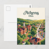 Athens, Ohio Briefkaart (Voorkant / Achterkant)