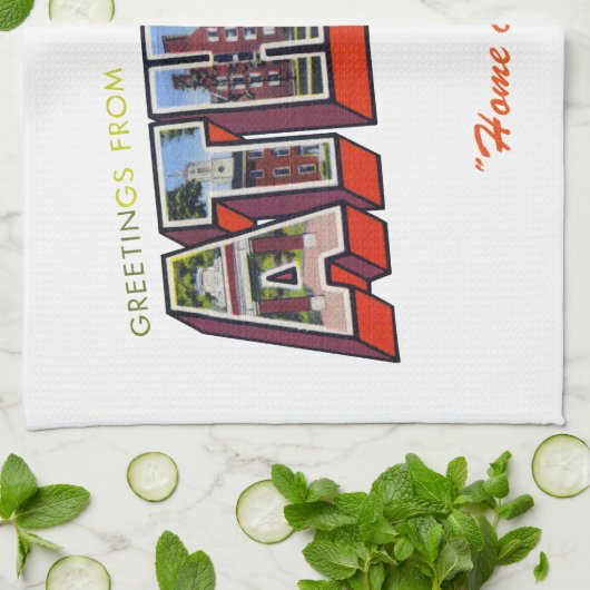 Athens Ohio Theedoek (Gevouwen)