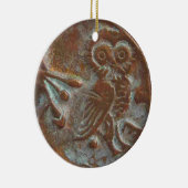 Athens Owl Keramisch Ornament (Rechts)