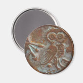 Athens Owl Magneet (Voorkant / Achterkant)