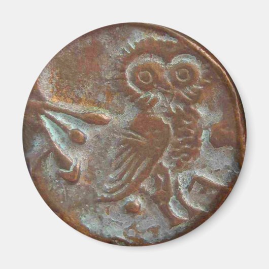 Athens Owl Magneet (Voorkant)