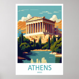 Athens Park Reis Nationale Poster SkiVintage