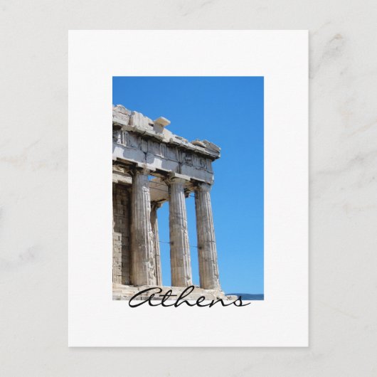 Athens Parthenon Briefkaart (Voorkant)