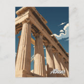 Athens Parthenon Briefkaart (Voorkant)