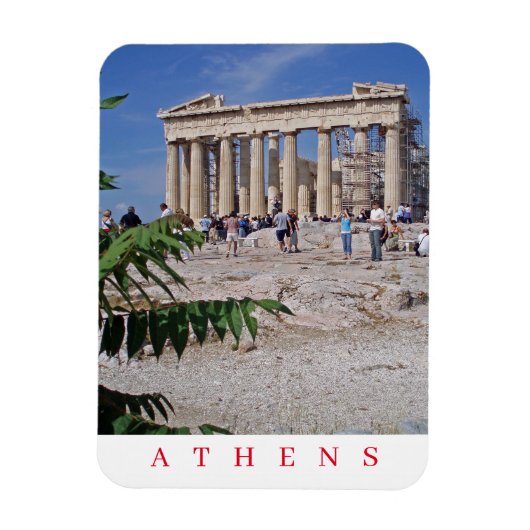 Athens Parthenon panoramisch uitzicht koelkastmagn Magneet (Verticaal)