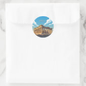 Athens Parthenon Ronde Sticker (Tas)