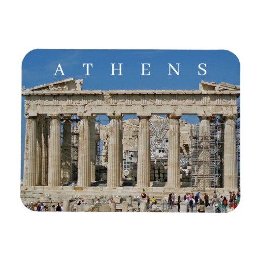 Athens Parthenon uitzicht koelkastmagneet Magneet (Horizontaal)