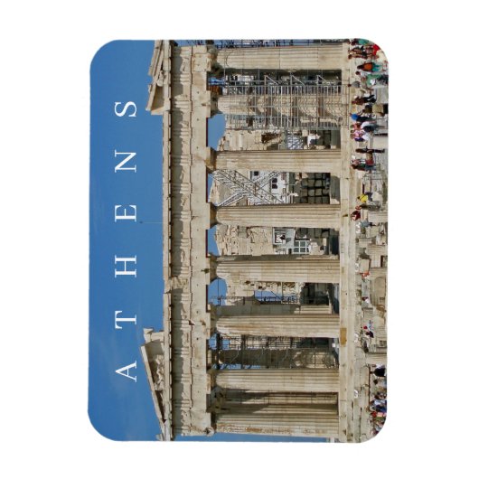 Athens Parthenon uitzicht koelkastmagneet Magneet (Verticaal)