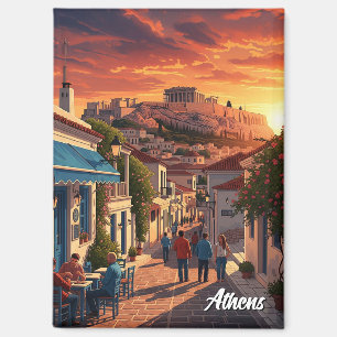 Athens Plaka Griekenland Reizen Magneet