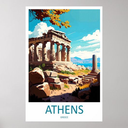 Athens Poster National Ski ParkReisposter uit het (Voorkant)