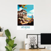 Athens Poster National Ski ParkReisposter uit het (Thuiskantoor)