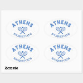 Athens Racquet Club Ovale Sticker (Vel)