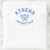 Athens Racquet Club Ovale Sticker (Tas)