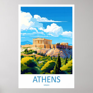 Athens Reis Ski Nationaal Poster ParkVintage
