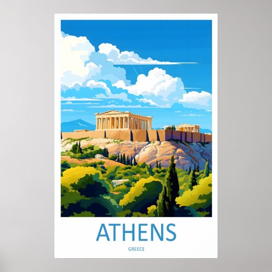 Athens Reis Ski Nationaal Poster ParkVintage (Voorkant)
