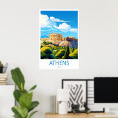Athens Reis Ski Nationaal Poster ParkVintage (Thuiskantoor)