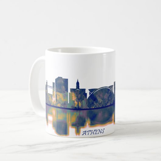 Athens Skyline Koffiemok (Voorkant links)