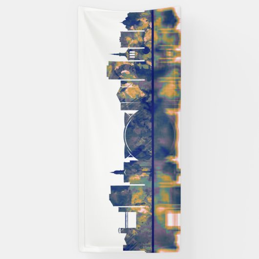 Athens Skyline Spandoek (Verticaal)