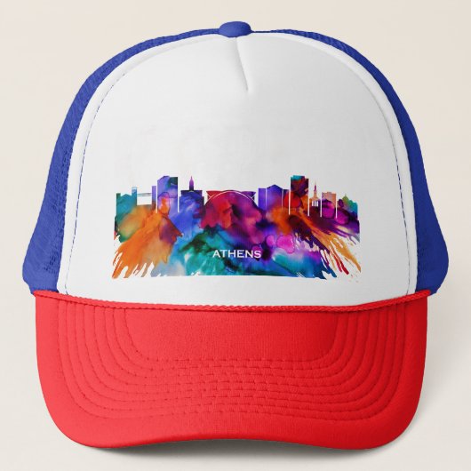 Athens Skyline Trucker Pet (Voorkant)