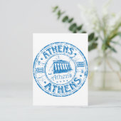 Athens Stamp Briefkaart (Staand voorkant)