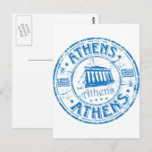 Athens Stamp Briefkaart (Voorkant / Achterkant)