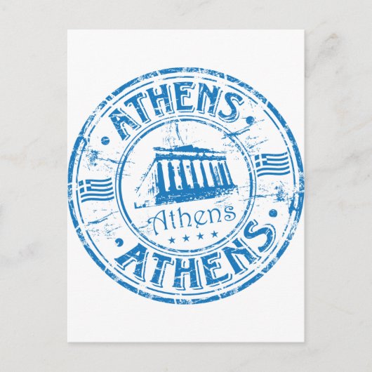 Athens Stamp Briefkaart (Voorkant)