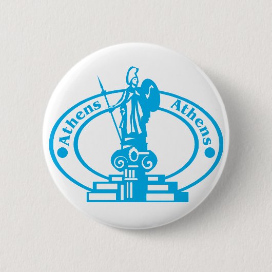 Athens Stamp Ronde Button 5,7 Cm (Voorkant)