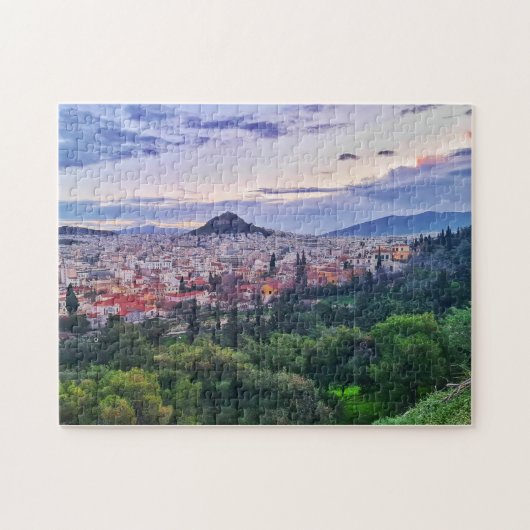 Athens Sunset Uitzicht Jigsaw Puzzel (Horizontaal)