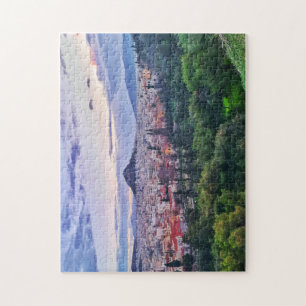 Athens Sunset Uitzicht Jigsaw Puzzel