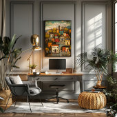 Athens: The Cradle of Civilization - Whimsical Art Perfect Poster