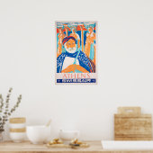 Athens Travel Poster Greece Art Greek Print Swissa (Keuken)